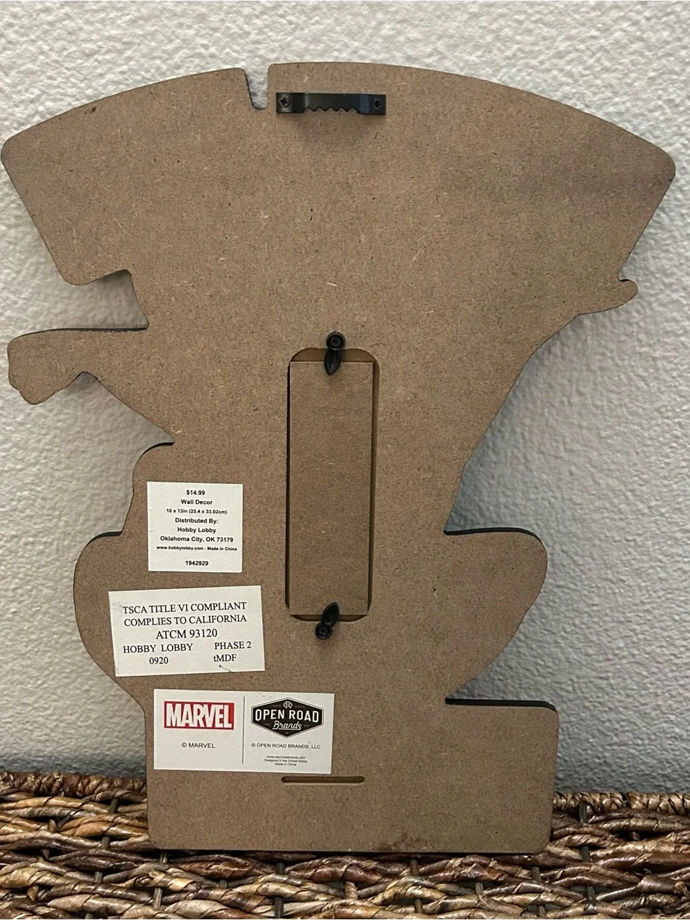 Marvel Spider-Man Comic Book MDF Hanging Wall Decor Sign, 10 x 13 in